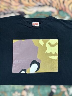 Vintage BAPE A Bathing Ape Sand Camo Graphic SS T-shirt Mens Japan Nigo Black